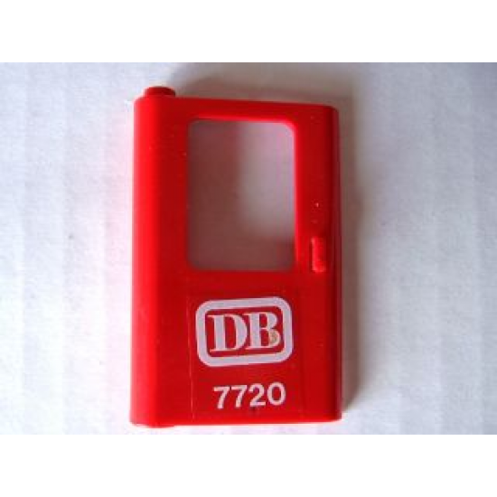 Door 1 x 4 x 5 Train Left with White 'DB 7720' Pattern (Sticker) - Set 7720