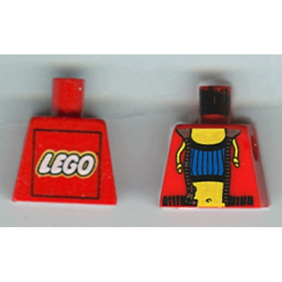 Torso Studios Crop Top and Navel Pattern - LEGO Logo on Back