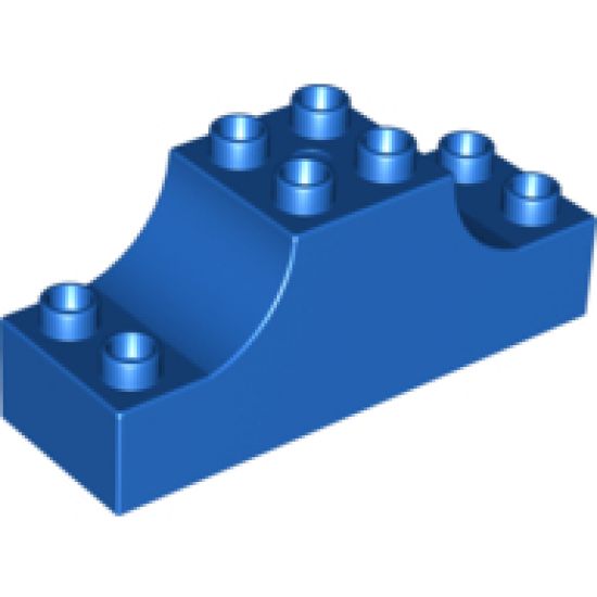 Duplo, Brick 2 x 6 x 2 Curved Ends with Airport Clock Pattern
