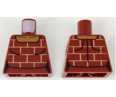 Torso Female Shirt with Bricks Pattern