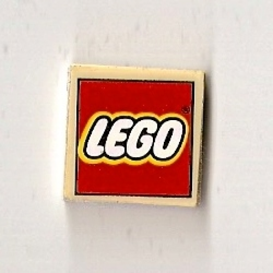 Tile 2 x 2 with LEGO Logo on Transparent Background Pattern (Sticker) - Sets 3432 / 3433