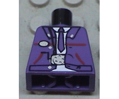 Torso Harry Potter Bus Driver Jacket and Dark Purple Tie Pattern