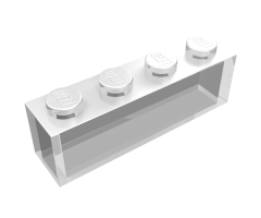Brick 1 x 4 without Bottom Tubes