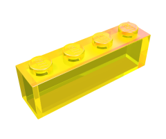 Brick 1 x 4 without Bottom Tubes