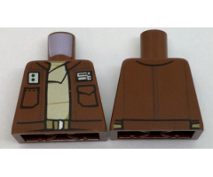 Torso Jacket with Pockets and Badges over Tan Shirt Pattern