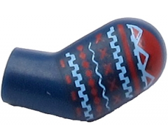 Arm, Left with Medium Blue and Red Lines Pattern
