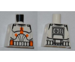 Torso SW Armor Clone Trooper with Orange Bars Pattern
