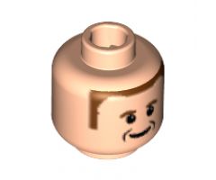 Minifigure, Head Male Ferrari R. Barrichello / F. Massa Pattern - Blocked Open Stud