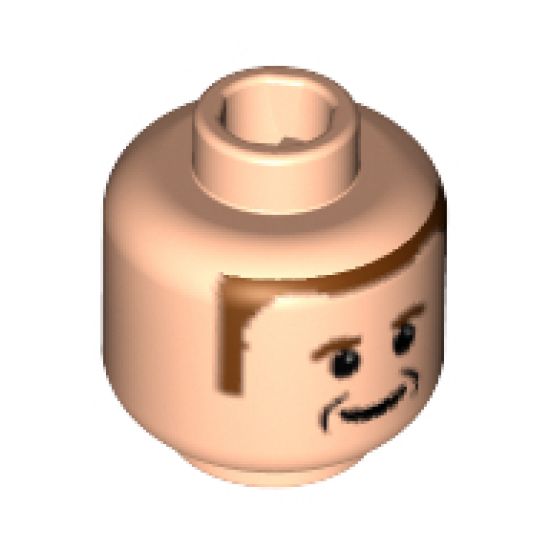 Minifigure, Head Male Ferrari R. Barrichello / F. Massa Pattern - Blocked Open Stud