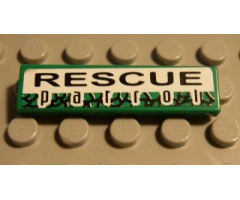 Tile 1 x 4 with 'RESCUE patrol' Pattern (Sticker) - Set 8255