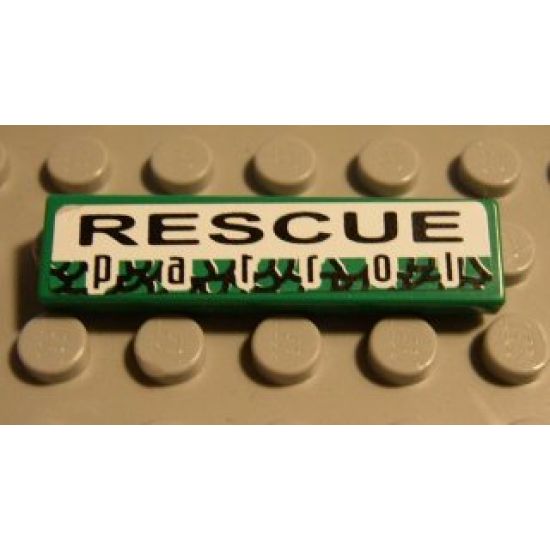 Tile 1 x 4 with 'RESCUE patrol' Pattern (Sticker) - Set 8255