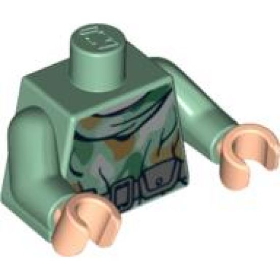 Torso SW Camouflage Pattern Weapon Belt / Sand Green Arms / Light Nougat Hands