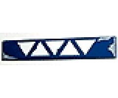 Tile 1 x 6 with SW Vulture Droid Triangles Pattern 3 (Sticker) - Sets 7256 / 7283