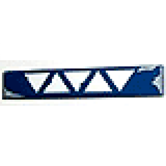 Tile 1 x 6 with SW Vulture Droid Triangles Pattern 3 (Sticker) - Sets 7256 / 7283