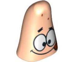 Minifigure, Head, Modified Patrick with Tongue Out Pattern