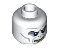 Minifigure, Head Alien with HP Voldemort with Teeth and Nostrils Pattern - Blocked Open Stud