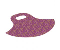 Mini Doll, Body Wear Skirt Cloth, Friends, Short and Flared with 1 Large Hole, Gold Speckles Pattern