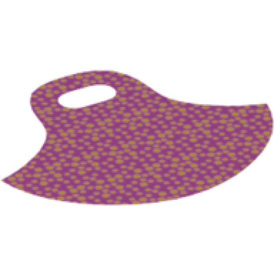 Mini Doll, Body Wear Skirt Cloth, Friends, Short and Flared with 1 Large Hole, Gold Speckles Pattern