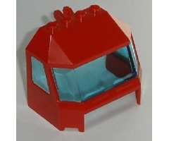 Windscreen 4 x 6 x 4 Cab with Hinge and 1 x 4 Bottom Cutout, Trans-Light Blue Glass