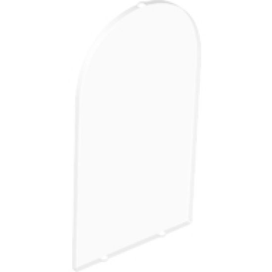 Glass for Door Frame 1 x 6 x 7 Rounded Pillars with Top Arch and Notches