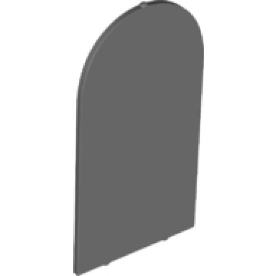 Glass for Door Frame 1 x 6 x 7 Rounded Pillars with Top Arch and Notches