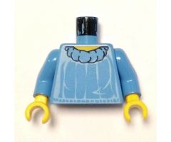 Torso Harry Potter Hermione Blouse Pattern / Medium Blue Arms / Yellow Hands