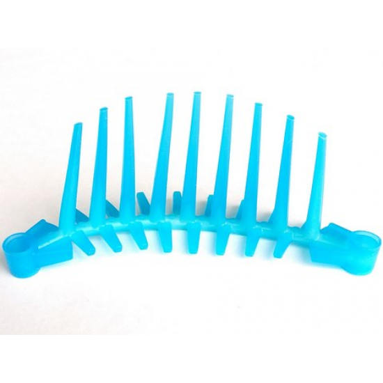 Bionicle Spine, Barraki with Marbled Trans-Light Blue Pattern