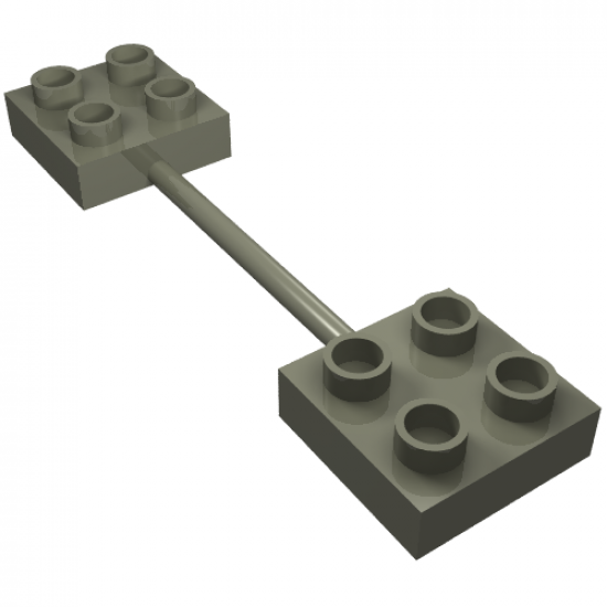 Duplo Bar with 2 x 2 Plates on Ends