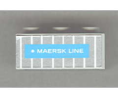 Brick 2 x 3 with Maersk Line Container Pattern (Stickers on both sides) - Set 1650