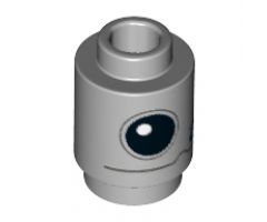 Brick, Round 1 x 1 with SW Bucket (R1-J5) Head Pattern