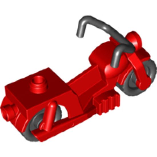 Duplo, Vehicle Motorcycle with Yellow Number 2 Pattern