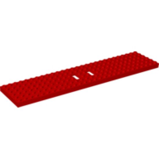 Train Base 6 x 28 with 3 Round Holes Each End