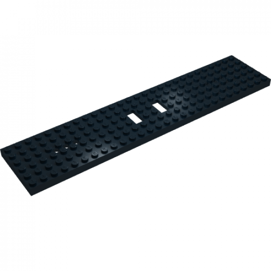 Train Base 6 x 28 with 3 Round Holes Each End