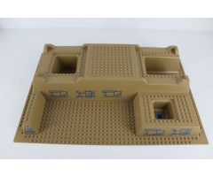Baseplate, Raised 32 x 48 x 6 with Level Front with Stone Pattern on Four Sides and Pit Pattern (21 Stickers) - Set 7627-1