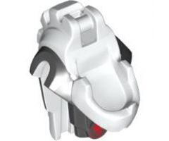 Minifigure, Head, Modified Skull with Lower Jaw with Ninjago Dark Red Cracks Pattern
