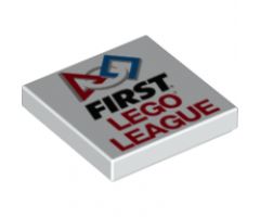 Tile 2 x 2 with 'FIRST LEGO LEAGUE' Pattern