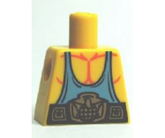 Torso Muscles with Medium Blue Tank Top and Belt Pattern