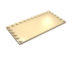 Tile, Modified 6 x 12 with Studs on Edges