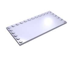 Tile, Modified 6 x 12 with Studs on Edges