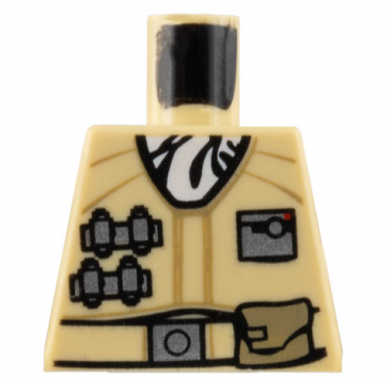 Torso SW Hoth Rebel Jacket with White Scarf and Tan Belt Pattern