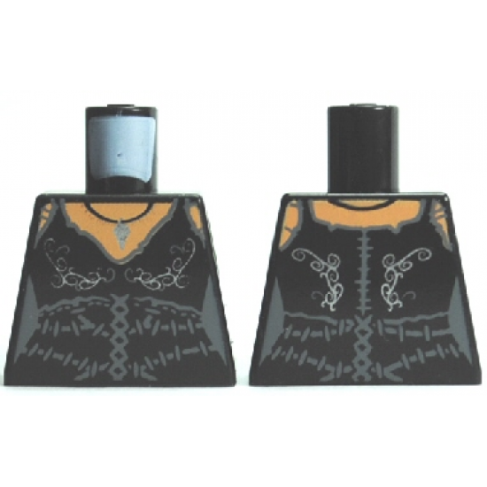 Torso Harry Potter Bellatrix Lestrange Female with Ornaments Pattern