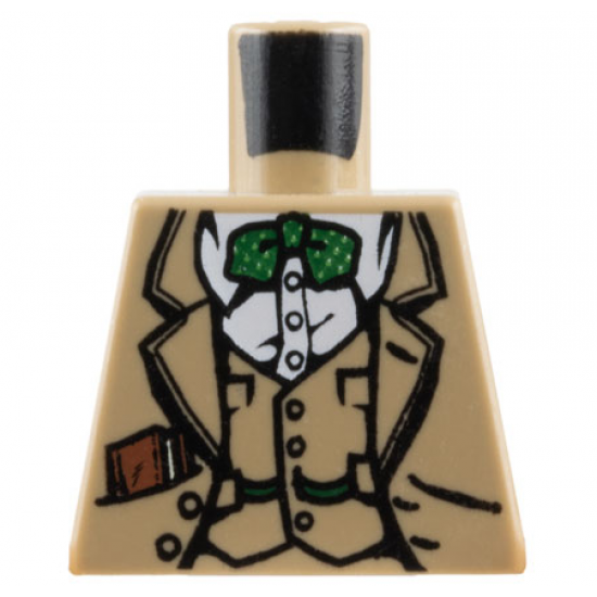 Torso Indiana Jones Vest, Jacket, Green Bow Tie & Diary Pattern