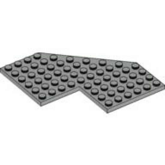 Wedge, Plate 10 x 10 with 4 x 4 Cutout and Cut Corner