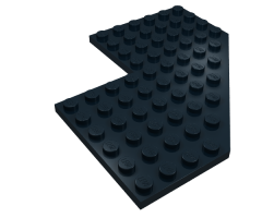 Wedge, Plate 10 x 10 with 4 x 4 Cutout and Cut Corner