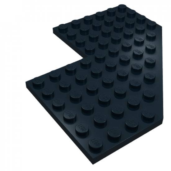 Wedge, Plate 10 x 10 with 4 x 4 Cutout and Cut Corner