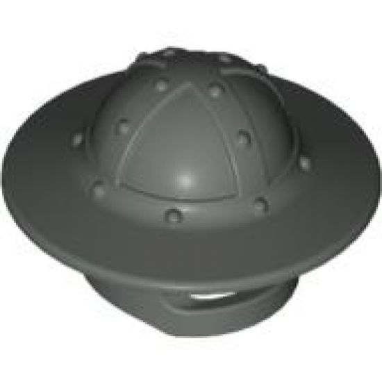 Minifigure, Headgear Helmet Castle with Chin Guard and Broad Brim