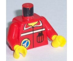 Torso Space Port Logo and Radio in Pocket Pattern / Red Arms / Yellow Hands