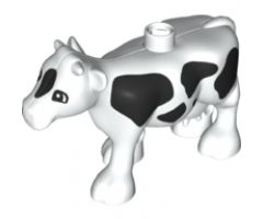 Duplo, Animal Cow Adult, Walking, Black Spots