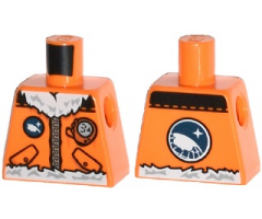 Torso Arctic Explorer Logo with Zipper and White Fur Trim Pattern