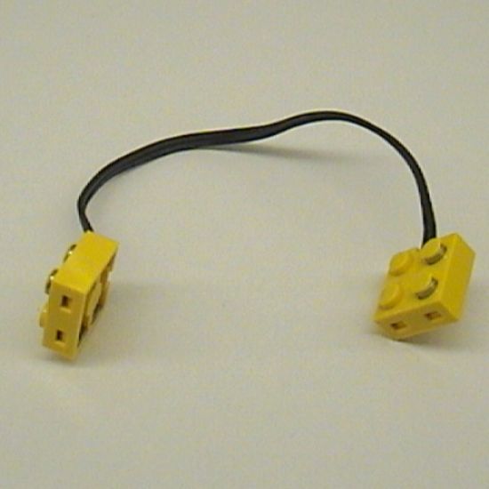 Electric, Wire with Brick 2 x 2 x 2/3 Pair, 20 Studs Long